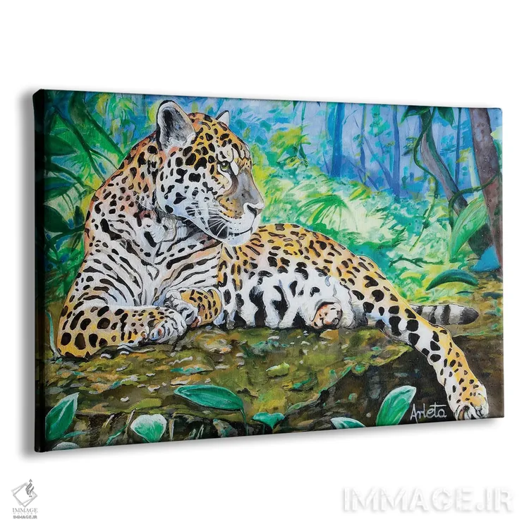 تابلو پلنگ اثر آرلت اسمولکو - نمای پرسپکتیو محصول