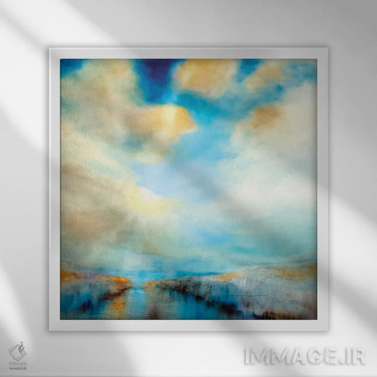 تابلو به سوی گشودگی (آلمانی) اثر آنت شموکر - نمای قابدار سفید