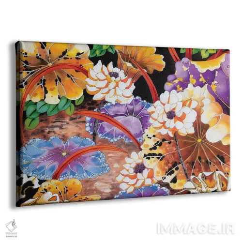 تابلو سوسنهای آبی اثر آرلت اسمولکو - نمای پرسپکتیو محصول