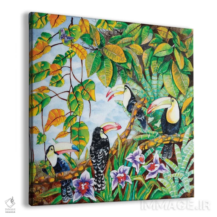 تابلو توکانها در جنگل اثر آرلت اسمولکو - نمای پرسپکتیو محصول