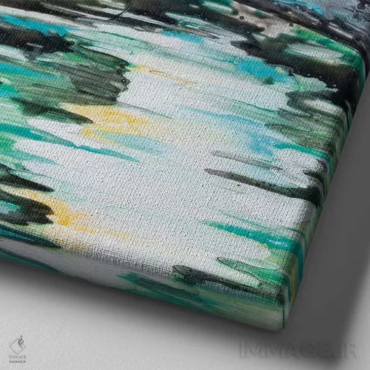 تابلو پلیکانها اثر آرلت اسمولکو - نمای نزدیک بافت بوم