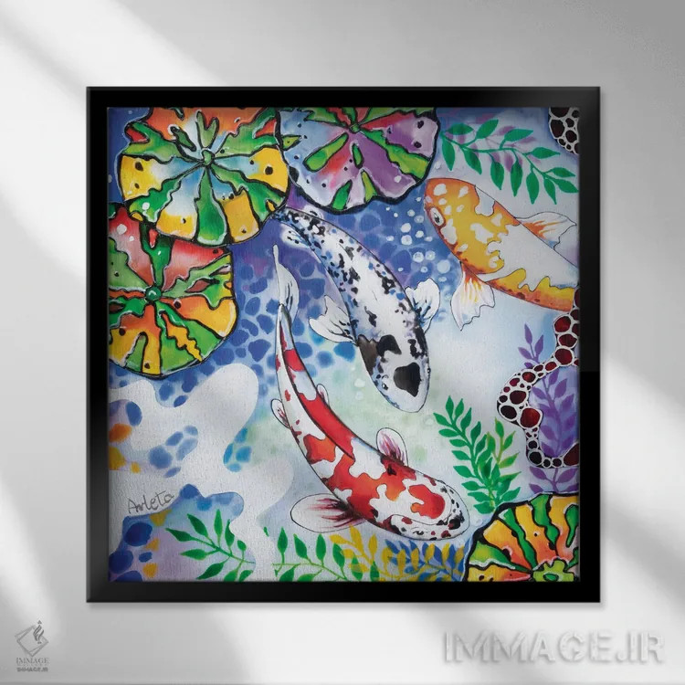 تابلو سه کوی اثر آرلت اسمولکو - نمای قابدار مشکی