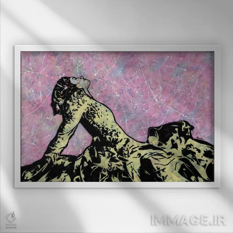 تابلو آزاد اثر امی اسمیت - نمای قابدار سفید