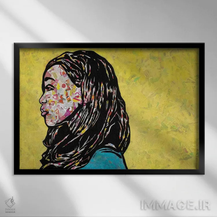 تابلو رها کن اثر امی اسمیت - نمای قابدار مشکی