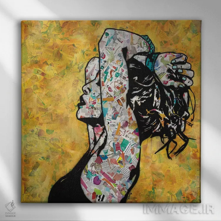 تابلو حسی اثر امی اسمیت - نمای روبهرو روی دیوار