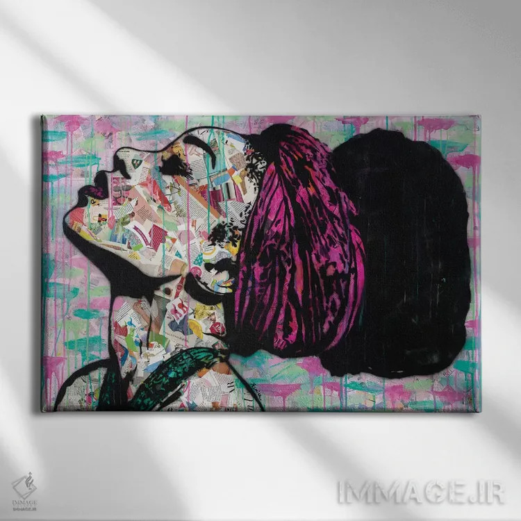 تابلو سر در ابرها اثر امی اسمیت - نمای روبهرو روی دیوار