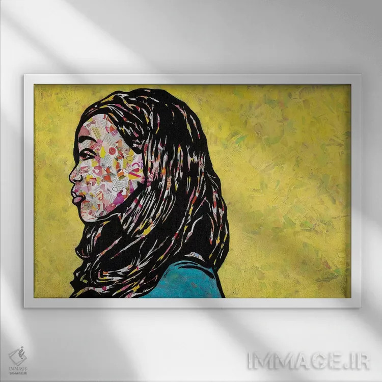 تابلو رها کن اثر امی اسمیت - نمای قابدار سفید