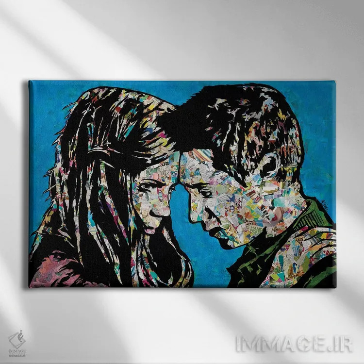 تابلو دختری که منتظر ماند اثر امی اسمیت - نمای روبهرو روی دیوار