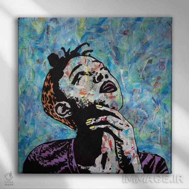 تابلو اندیشمند I اثر امی اسمیت - نمای روبهرو روی دیوار