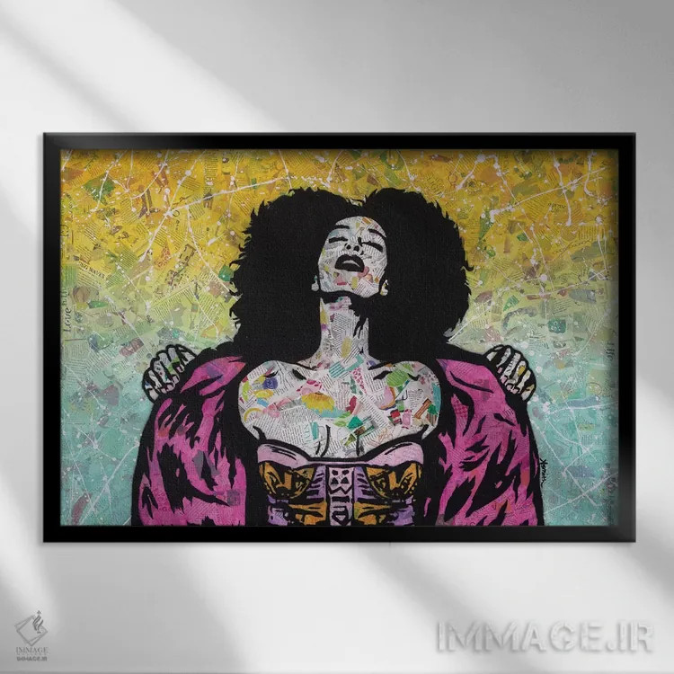 تابلو از دست دادن تو اثر امی اسمیت - نمای قابدار مشکی