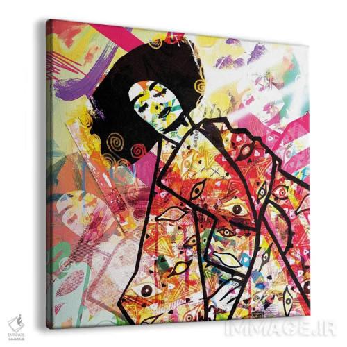 تابلو چشمها به تو (انتزاعی) اثر امی اسمیت - نمای پرسپکتیو محصول