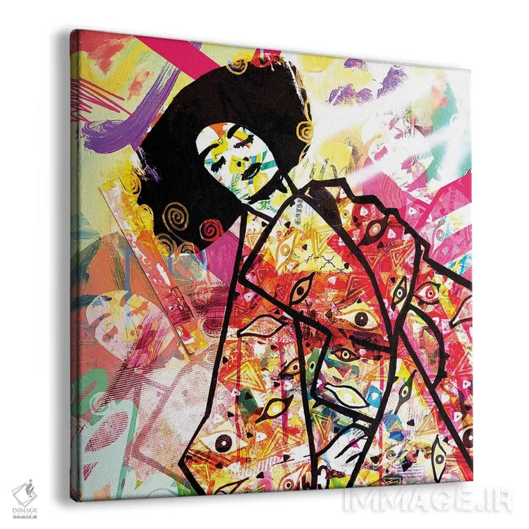 تابلو چشمها به تو (انتزاعی) اثر امی اسمیت - نمای پرسپکتیو محصول
