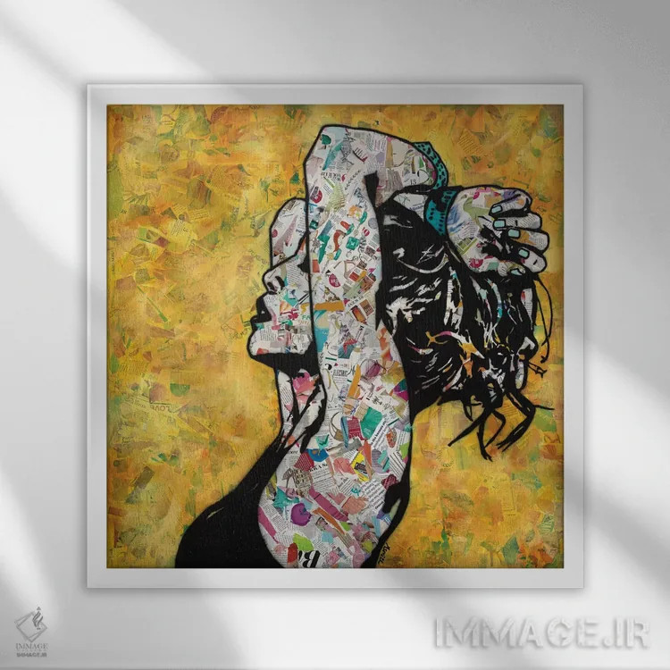 تابلو حسی اثر امی اسمیت - نمای قابدار سفید