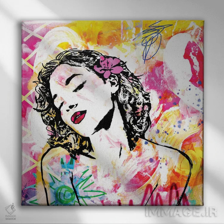 تابلو عشق انتزاعی اثر امی اسمیت - نمای روبهرو روی دیوار