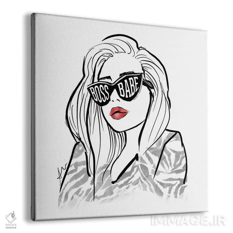 تابلو دختر رئیس (بااعتمادبهنفس) اثر آلیسون پِتری - نمای پرسپکتیو محصول