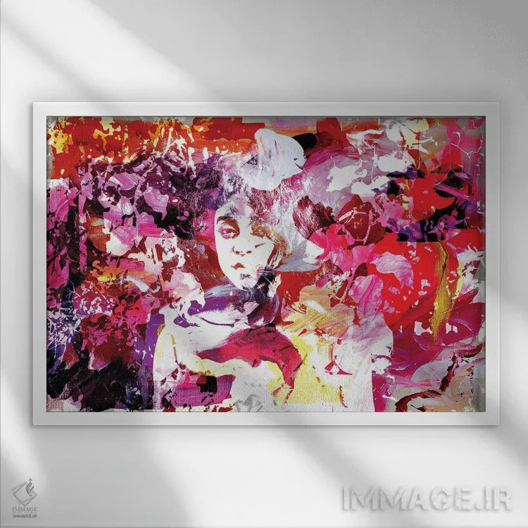 تابلو ما طبیعت هستیم اثر امی اسمیت - نمای قابدار سفید