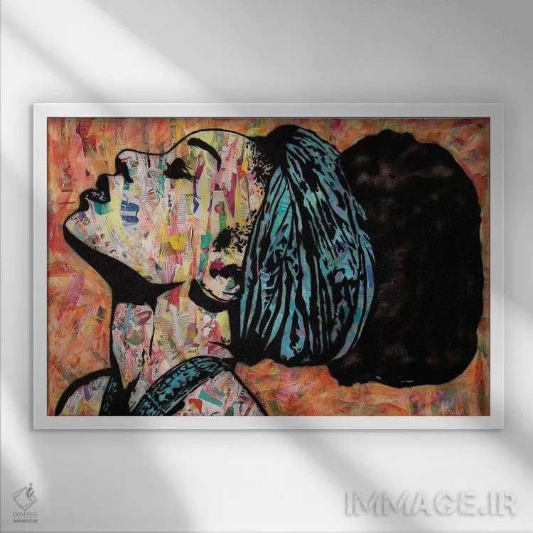 تابلو نفسگیر اثر امی اسمیت - نمای قابدار سفید