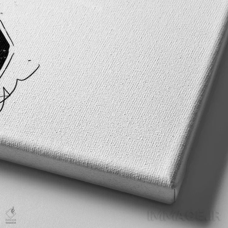 تابلو کوکو (نام خاص) اثر آلیسون پِتری - نمای نزدیک بافت بوم