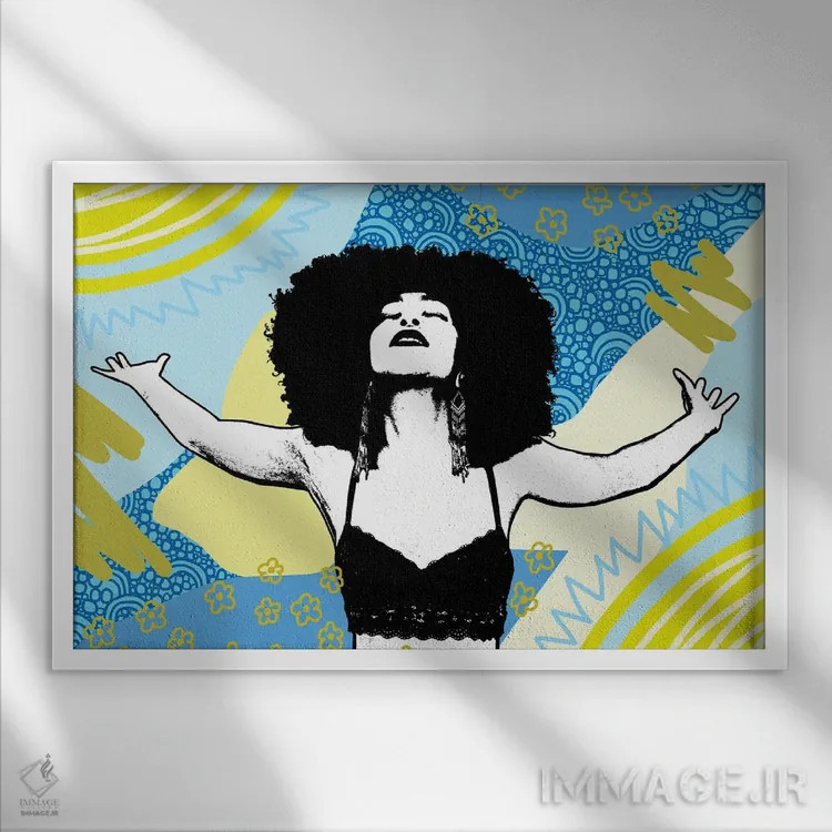 تابلو حس آزادی اثر امی اسمیت - نمای قابدار سفید