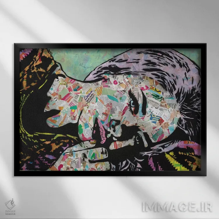 تابلو آرامش اثر امی اسمیت - نمای قابدار مشکی