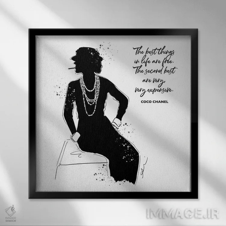 تابلو کوکو (نام خاص) اثر آلیسون پِتری - نمای قابدار مشکی