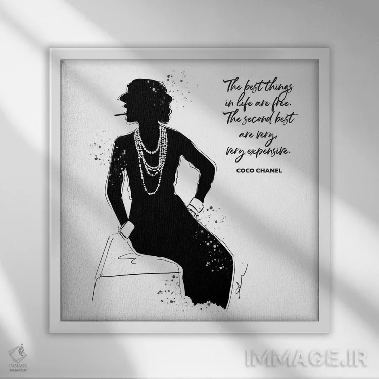 تابلو کوکو (نام خاص) اثر آلیسون پِتری - نمای قابدار سفید