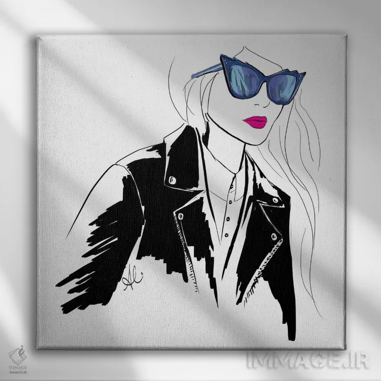 تابلو هانا (نام خاص) اثر آلیسون پِتری - نمای روبهرو روی دیوار