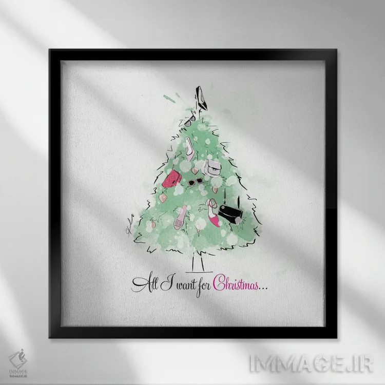 تابلو تمام چیزی که میخواهم اثر آلیسون پِتری - نمای قابدار مشکی