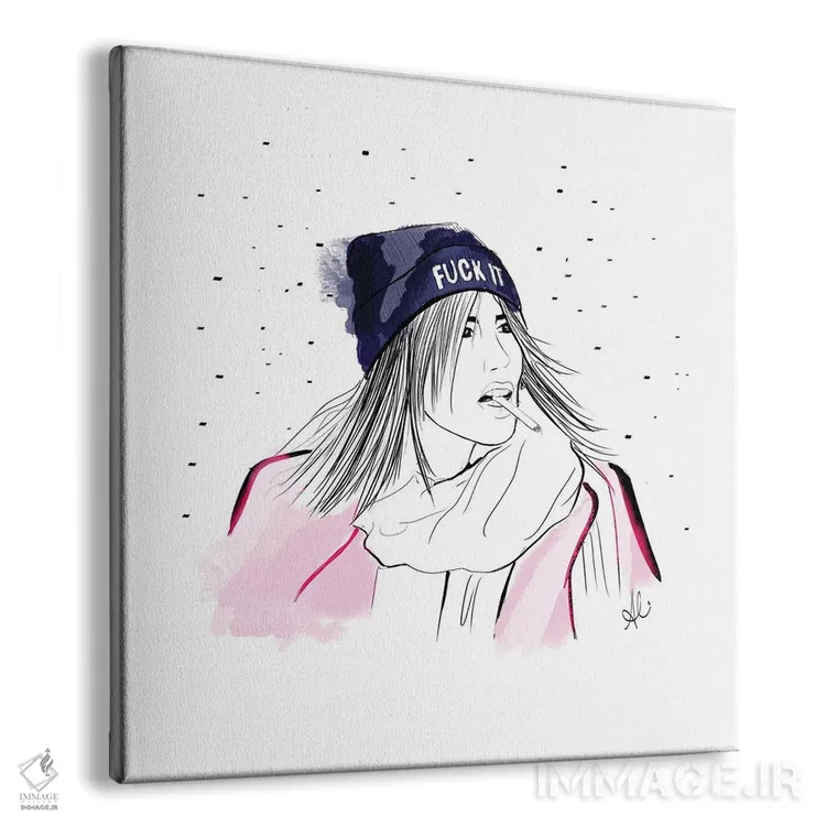 تابلو کلاه "بیخیالش" اثر آلیسون پِتری - نمای پرسپکتیو محصول