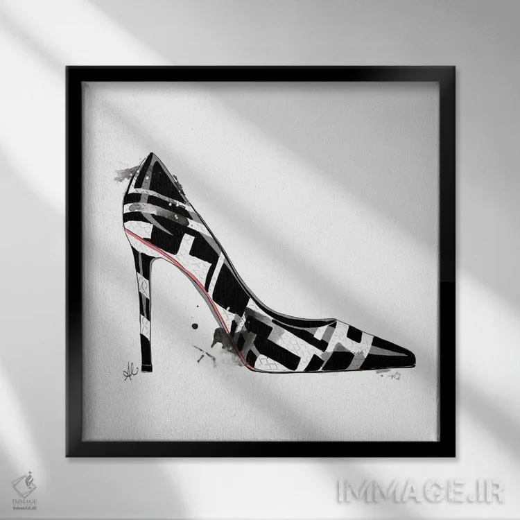 تابلو دوستت دارم (فرانسوی) اثر آلیسون پِتری - نمای قابدار مشکی