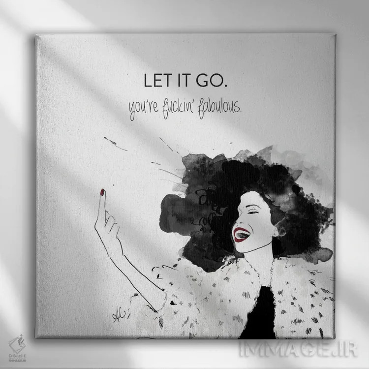 تابلو رها کن اثر آلیسون پِتری - نمای روبهرو روی دیوار