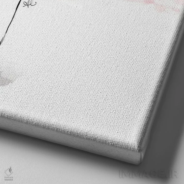 تابلو دستهگل X اثر آلیسون پِتری - نمای نزدیک بافت بوم