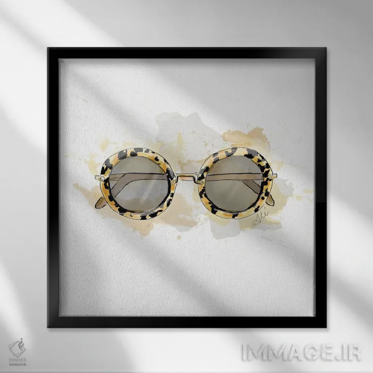 تابلو هوادار گروه (موسیقی) اثر آلیسون پِتری - نمای قابدار مشکی