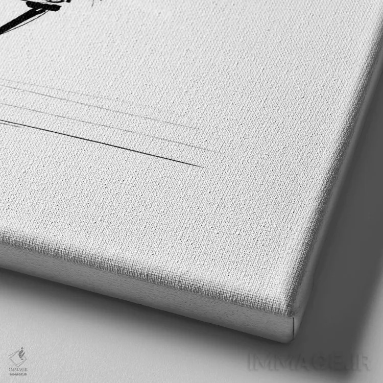 تابلو کافه د فلور (فرانسوی) اثر آلیسون پِتری - نمای نزدیک بافت بوم