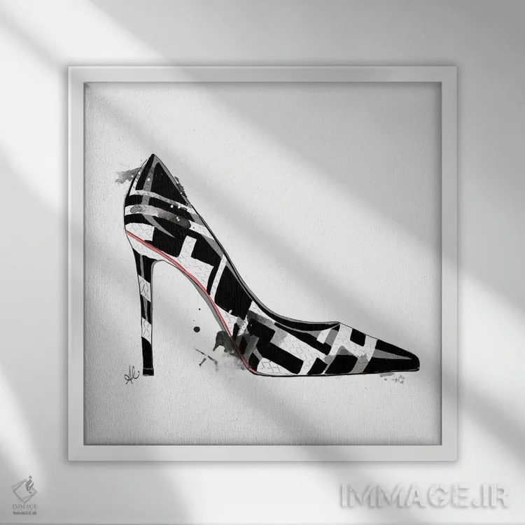 تابلو دوستت دارم (فرانسوی) اثر آلیسون پِتری - نمای قابدار سفید