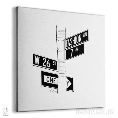 تابلو خیابان مد اثر آلیسون پِتری - نمای پرسپکتیو محصول