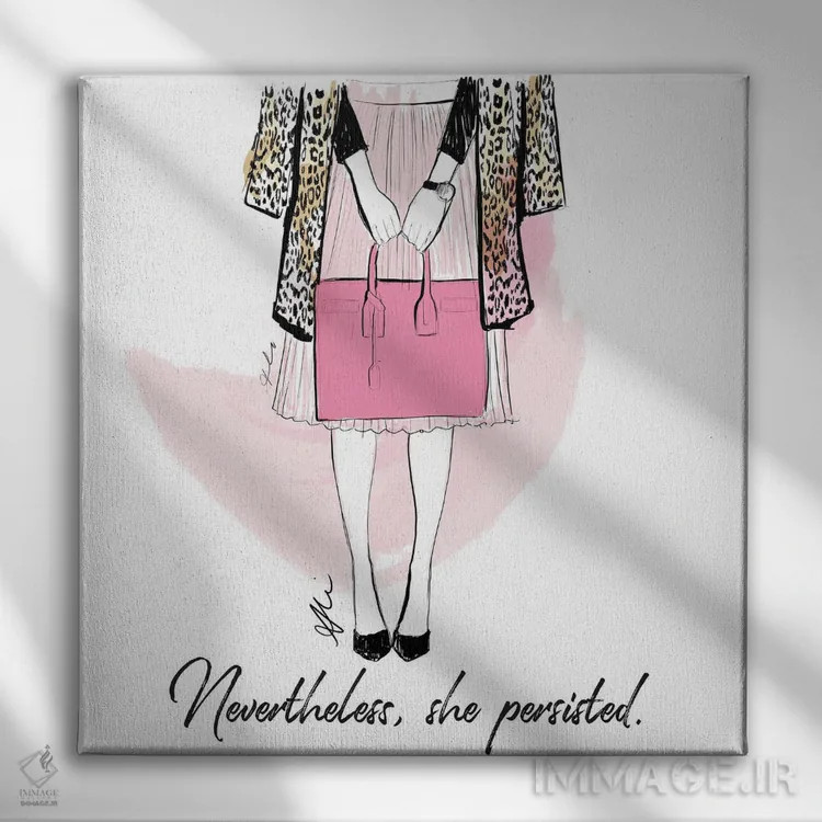 تابلو با این حال اثر آلیسون پِتری - نمای روبهرو روی دیوار