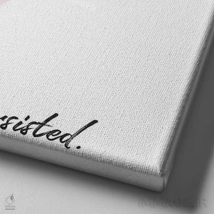 تابلو با این حال اثر آلیسون پِتری - نمای نزدیک بافت بوم