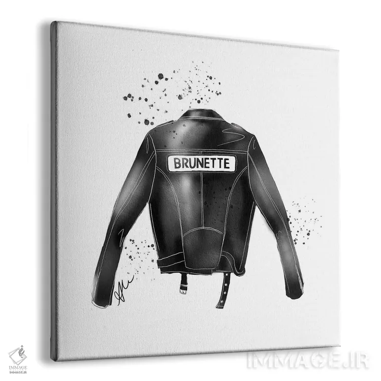 تابلو مو قهوهای اثر آلیسون پِتری - نمای پرسپکتیو محصول