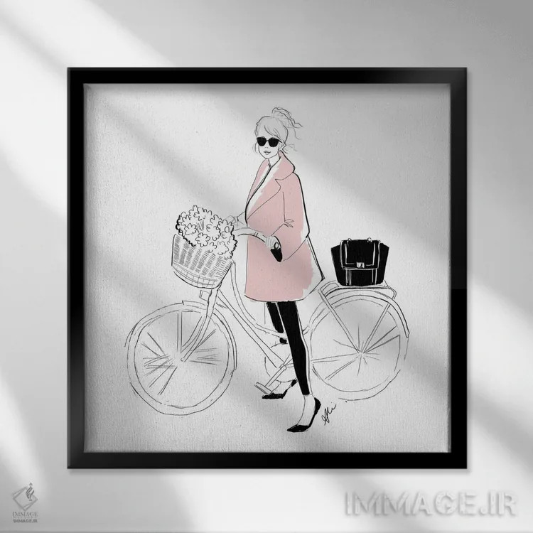 تابلو هوای تازه اثر آلیسون پِتری - نمای قابدار مشکی