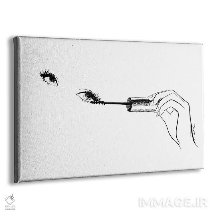 تابلو چشمهای ریملزده اثر آلیسون پِتری - نمای پرسپکتیو محصول