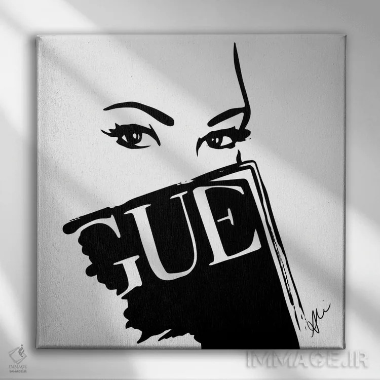 تابلو چشمهای وُگ (مد روز) اثر آلیسون پِتری - نمای روبهرو روی دیوار