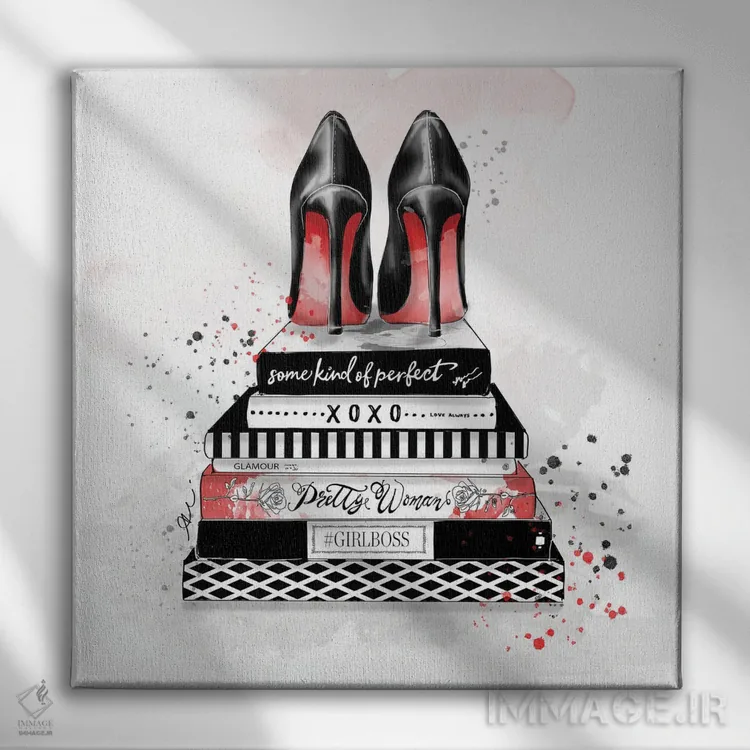 تابلو زن زیبا اثر آلیسون پِتری - نمای روبهرو روی دیوار