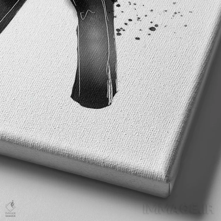 تابلو بلوند (مو طلایی) اثر آلیسون پِتری - نمای نزدیک بافت بوم