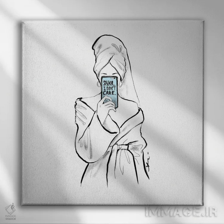 تابلو هیس اثر آلیسون پِتری - نمای روبهرو روی دیوار