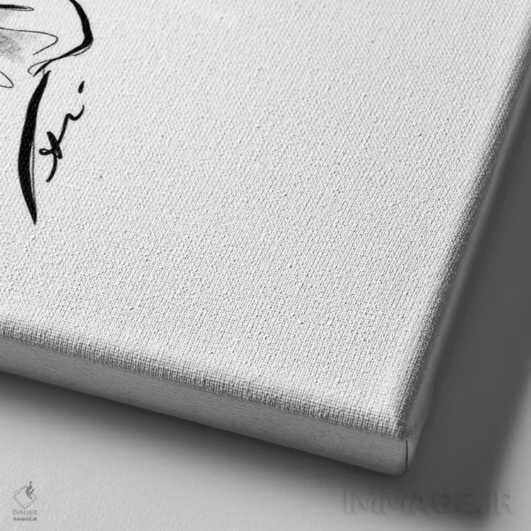 تابلو هیس اثر آلیسون پِتری - نمای نزدیک بافت بوم