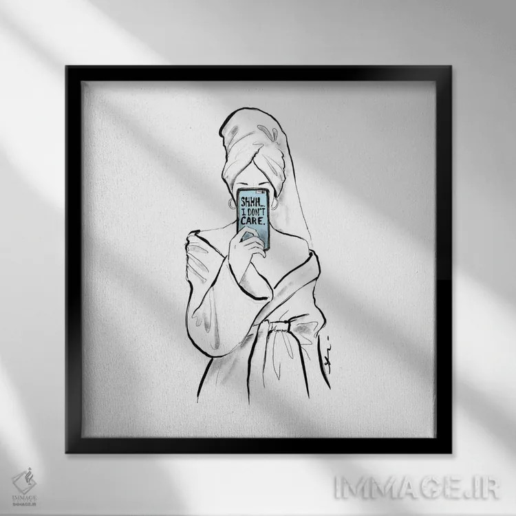 تابلو هیس اثر آلیسون پِتری - نمای قابدار مشکی