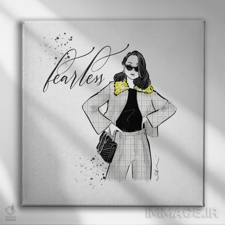 تابلو بیباک اثر آلیسون پِتری - نمای روبهرو روی دیوار