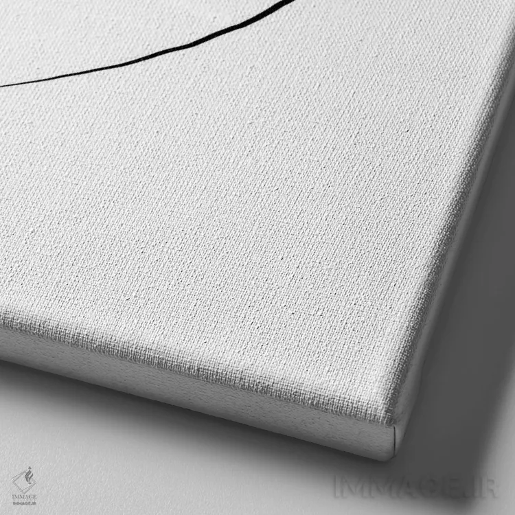 تابلو عینک دودی صورتی اثر آلیسون پِتری - نمای نزدیک بافت بوم