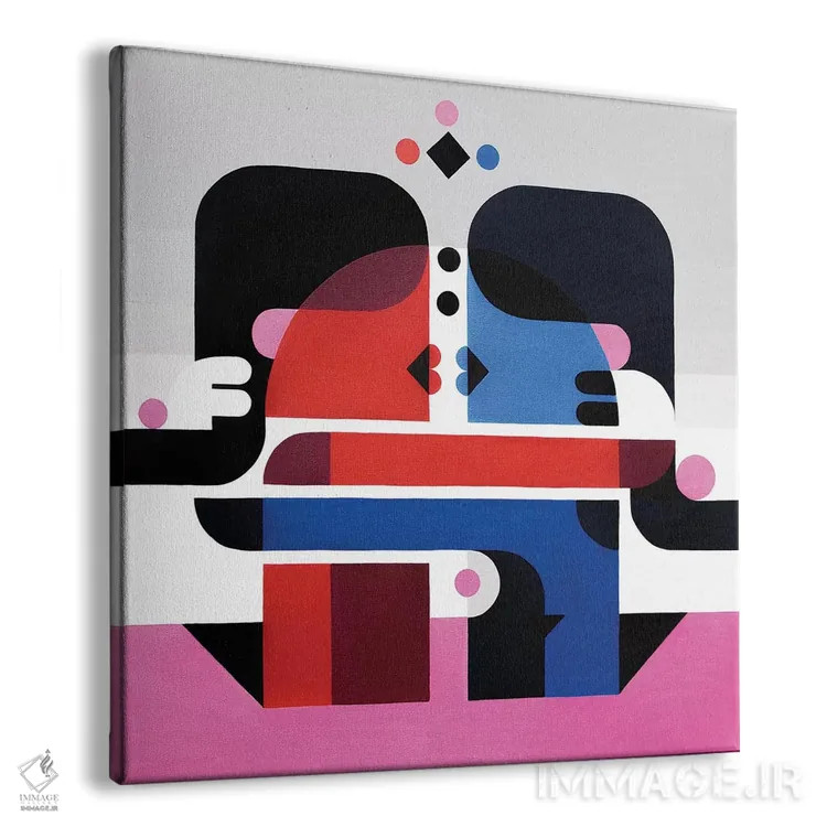 تابلو بوسه اثر آنتونی اسکوییزاتو - نمای پرسپکتیو محصول